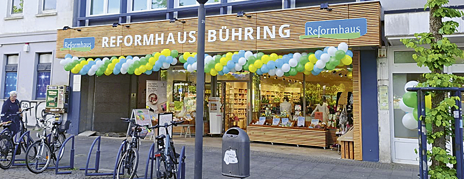 Fassade des Reformhaus Bühring