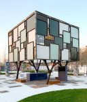 Recycling-Pavillon auf der Bundesgartenschau. © Felix Heisel