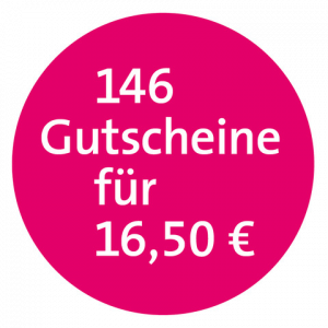 146 Gutscheine für 16,50 €